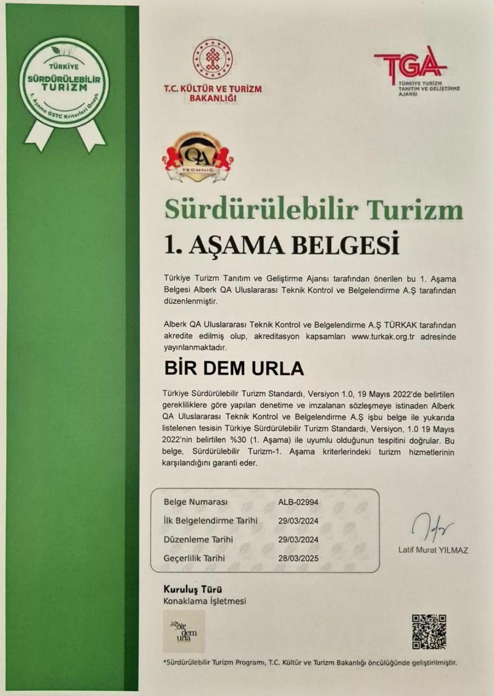 Hotel Bir Dem Urla Exteriér fotografie